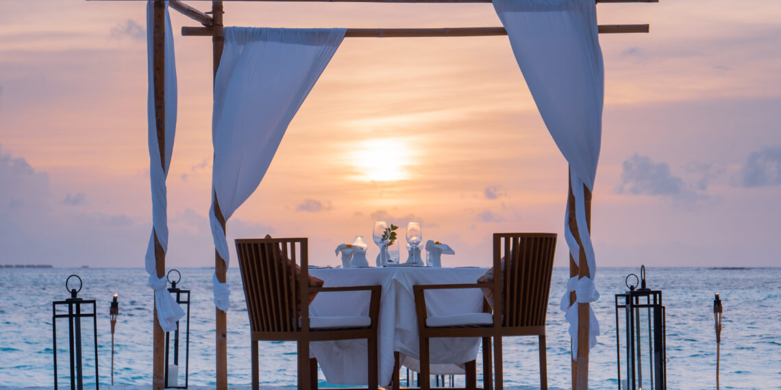 Malediven, honeymoon, Private Beach Dinner, Mirihi Island Resort