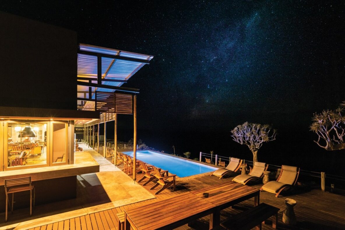 Fish River Lodge,Namibië,uitzicht en sterrenhemel