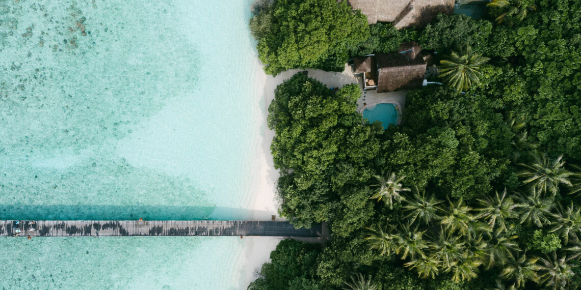 Malediven, Soneva Fushi, Aerial
