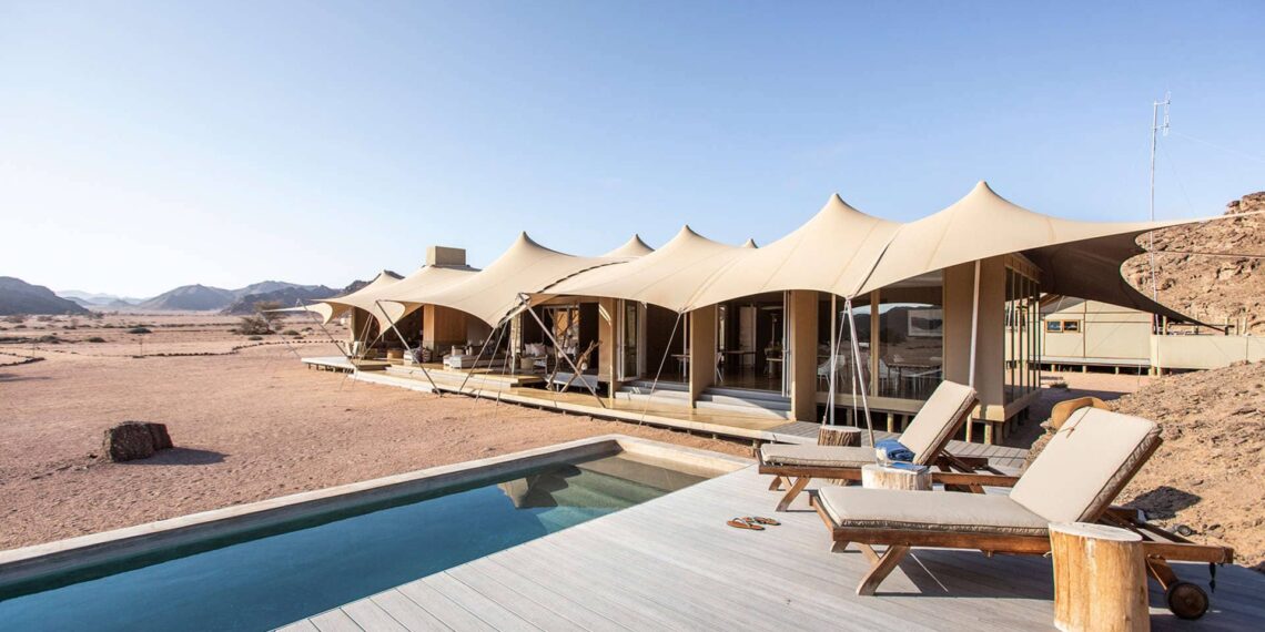 Hoanib Skeleton Coast Camp,Namibië,zwembad