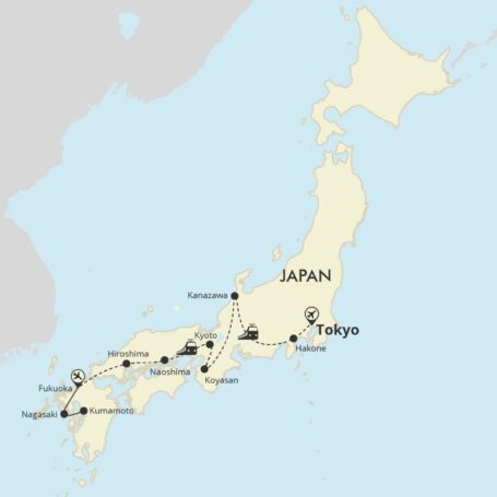 Route rondreis Fascinerend Japan