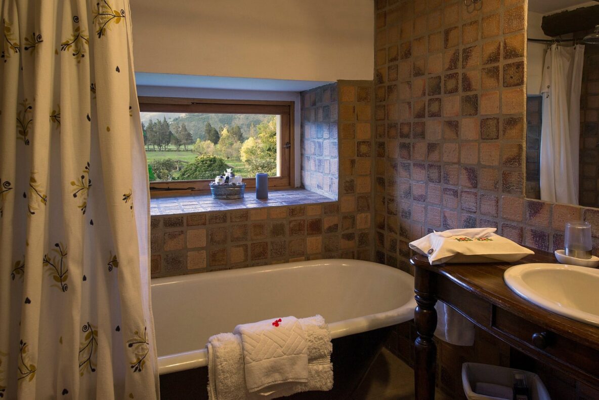 Hacienda Zuleta, Quito, Ecuador, badkamer