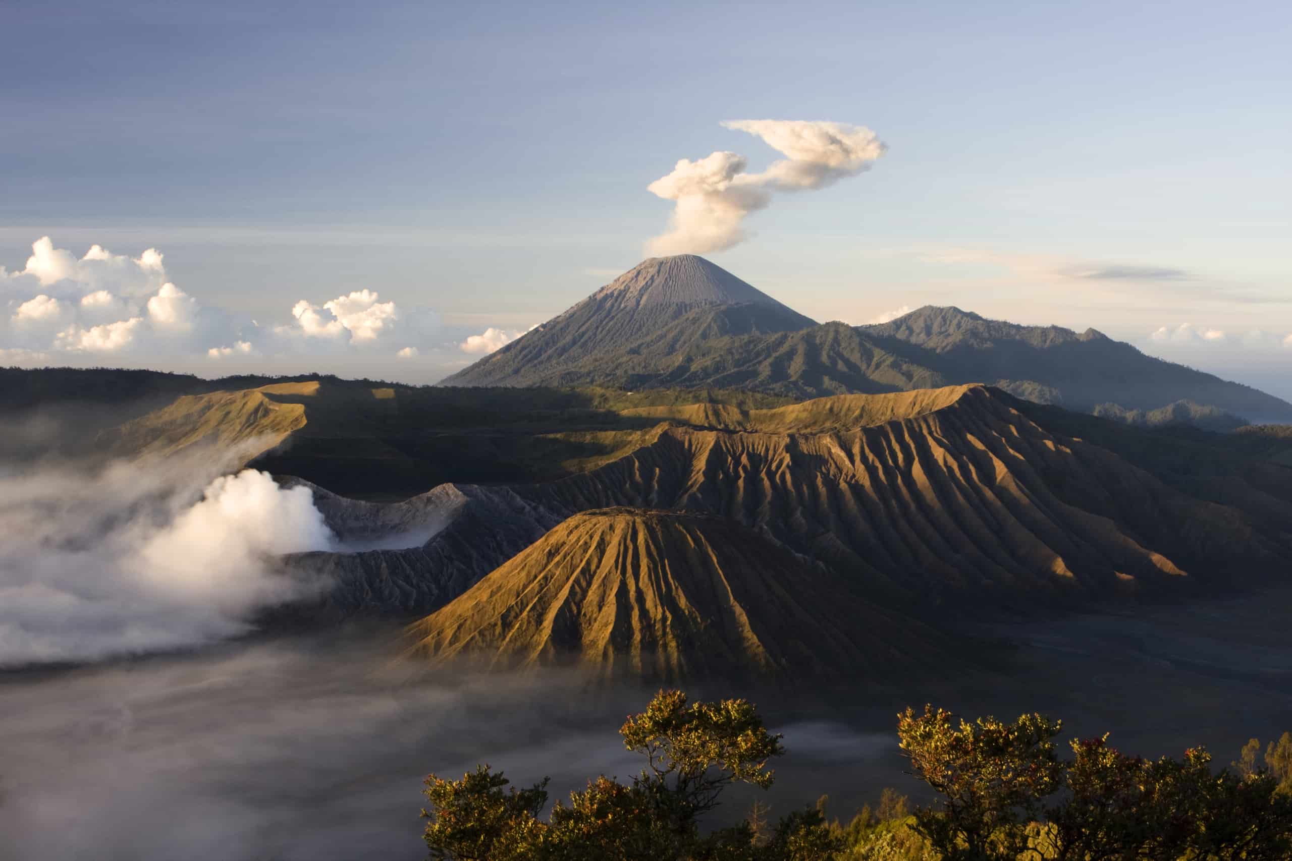 Indonesia Smoldering Volcanoes