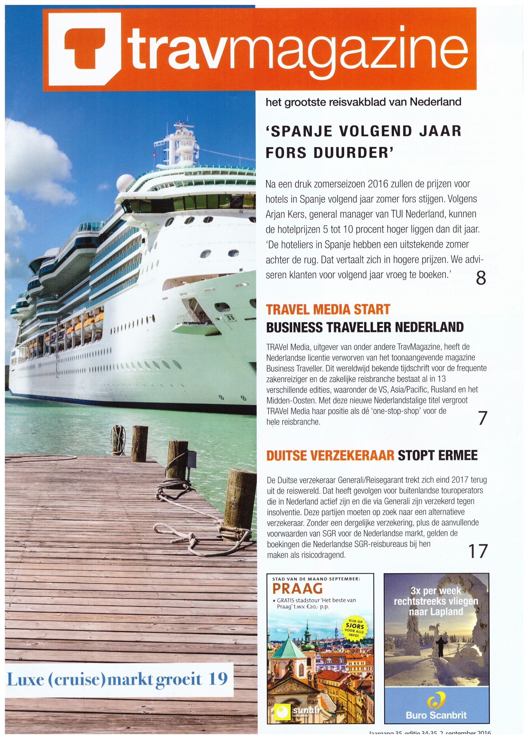 Trees Piersma in Travmagazine 34-35