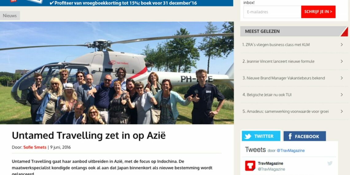Untamed zet in op Azië op TravMagazine.nl