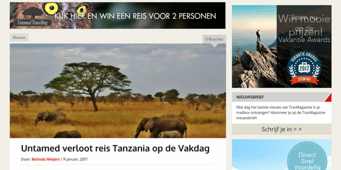 Verloting reis Vakdag op TravMagazine.nl