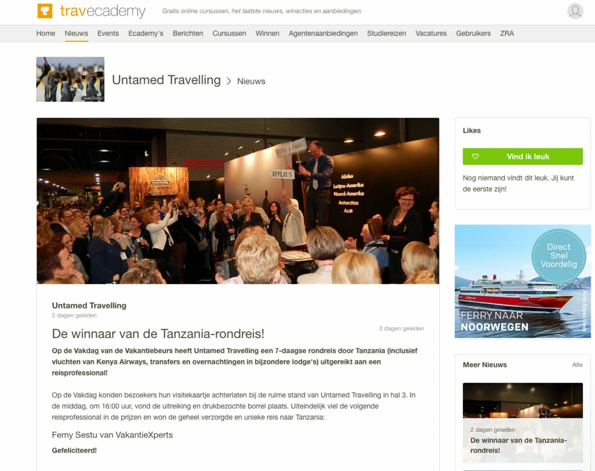 Winner tour Tanzania Trade Day announced at Travecademy