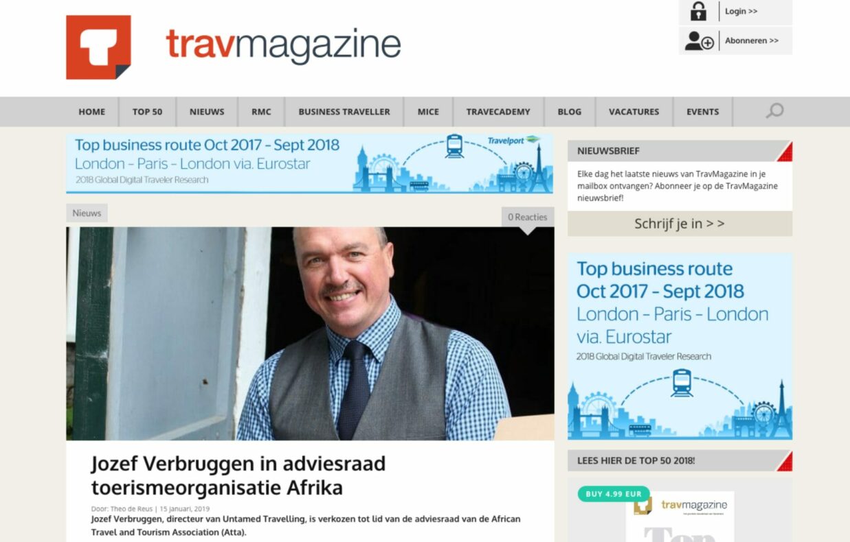 TravMagazine over Verbruggen's nieuwe rol Atta