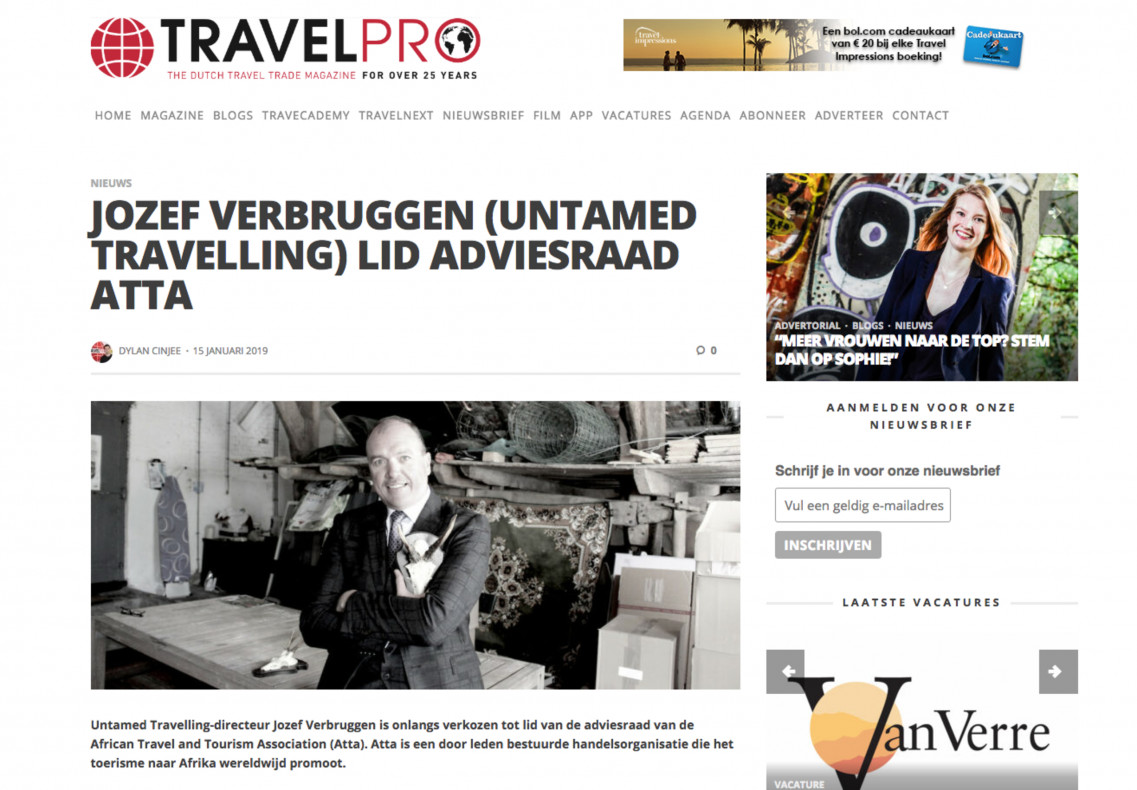 Verbruggen's role atta in TravelPro