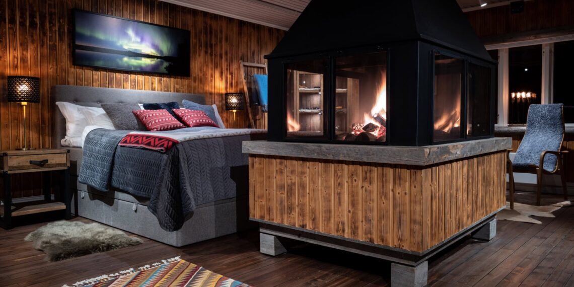 Loggers Lodge, Zweden, slaapkamer
