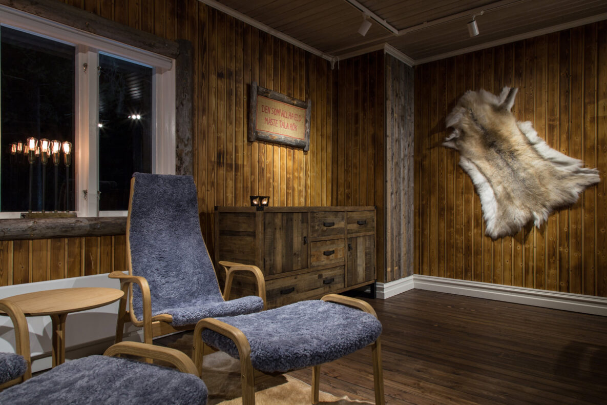 Loggers Lodge, Zweden, zitgedeelte