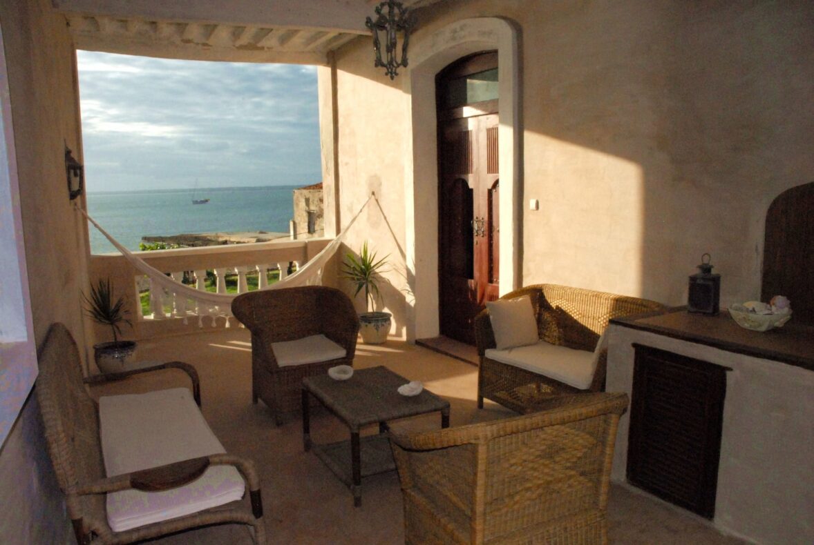 Terraco das Quitandas,Mozambique,zitten met uitzicht