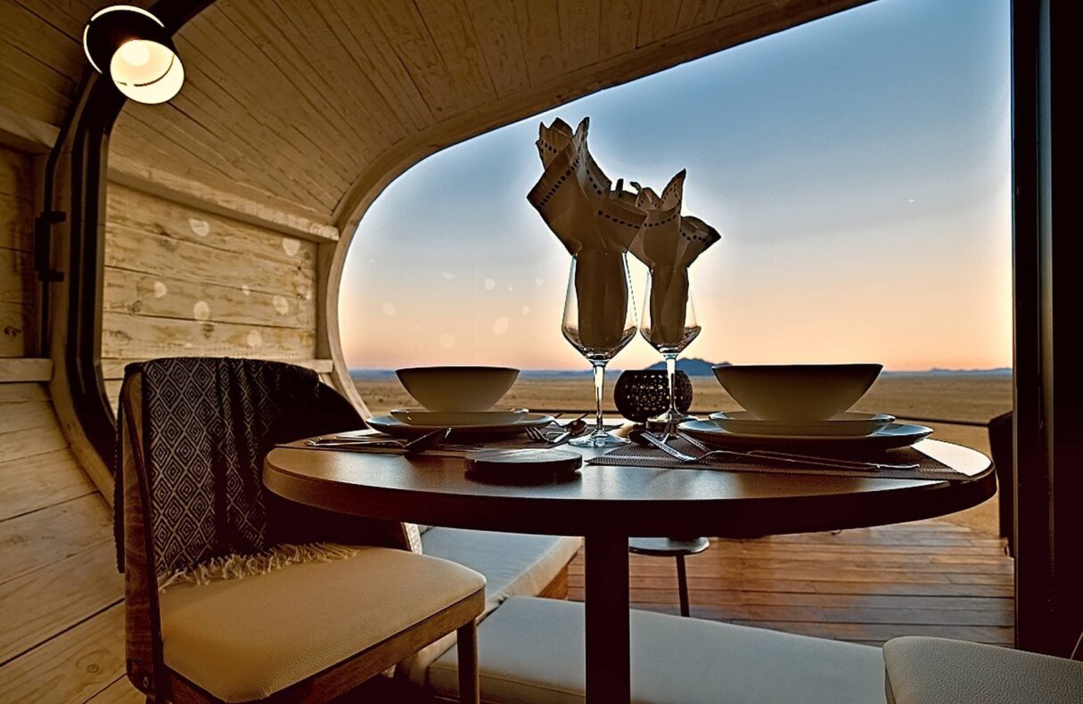 Desert Whisper,Namibië,romantisch diner
