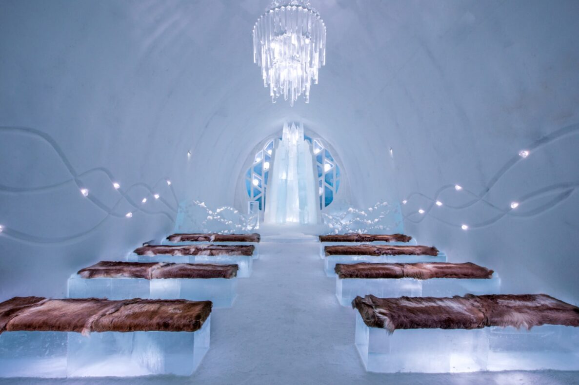 Icehotel,Zweden,ceremoniehal