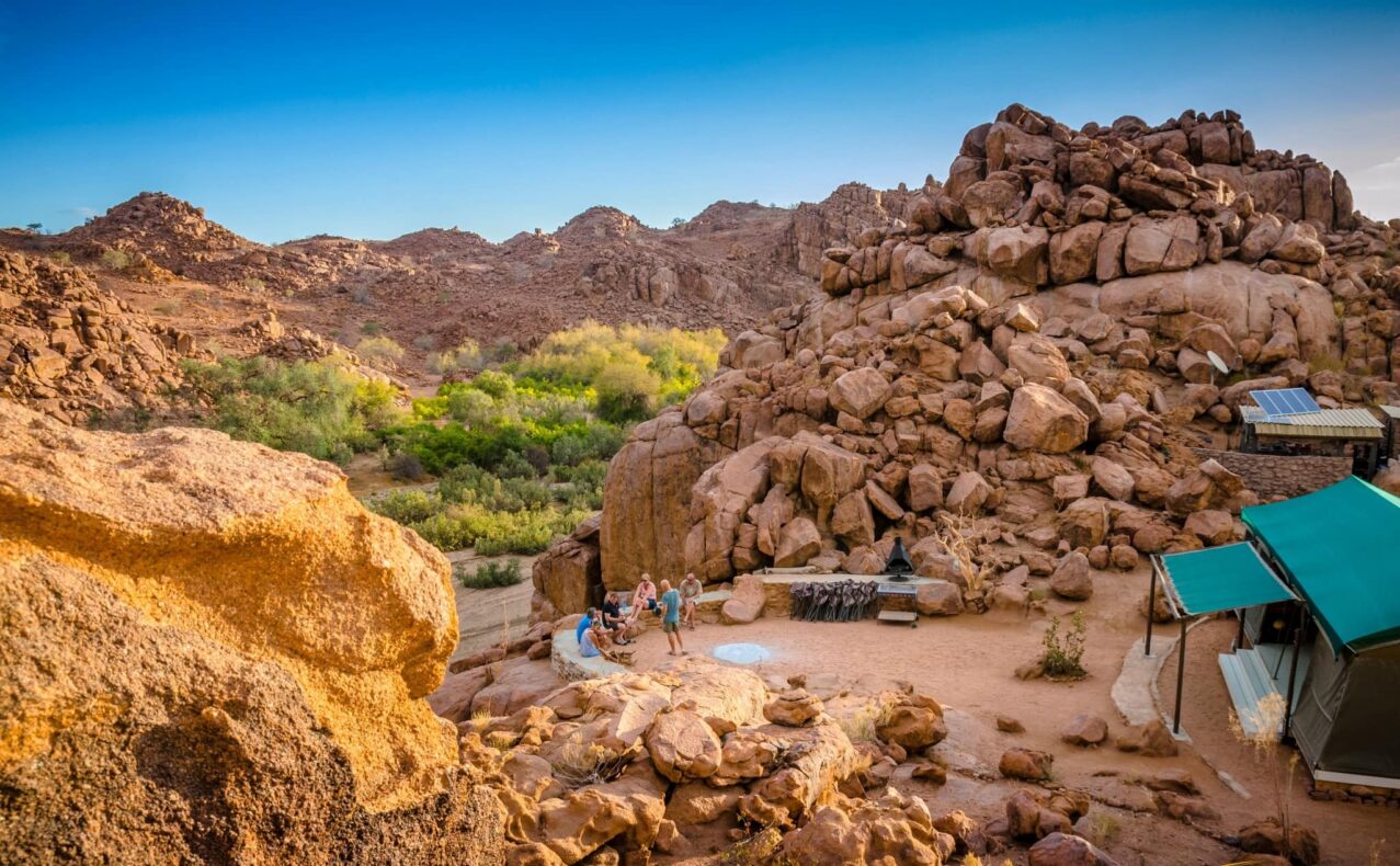 Ozondjou Trails Camp,Namibië,bovenaanzicht
