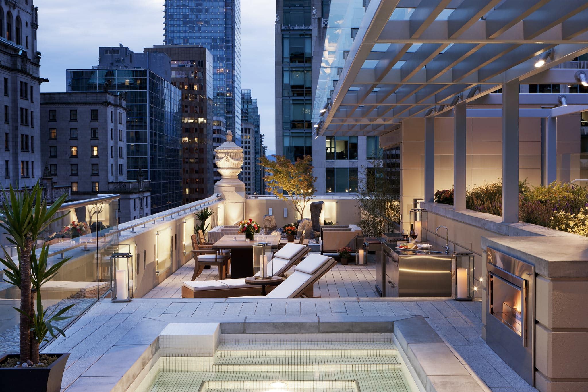 Rosewood Hotel Georgia, Canada, roof terrace