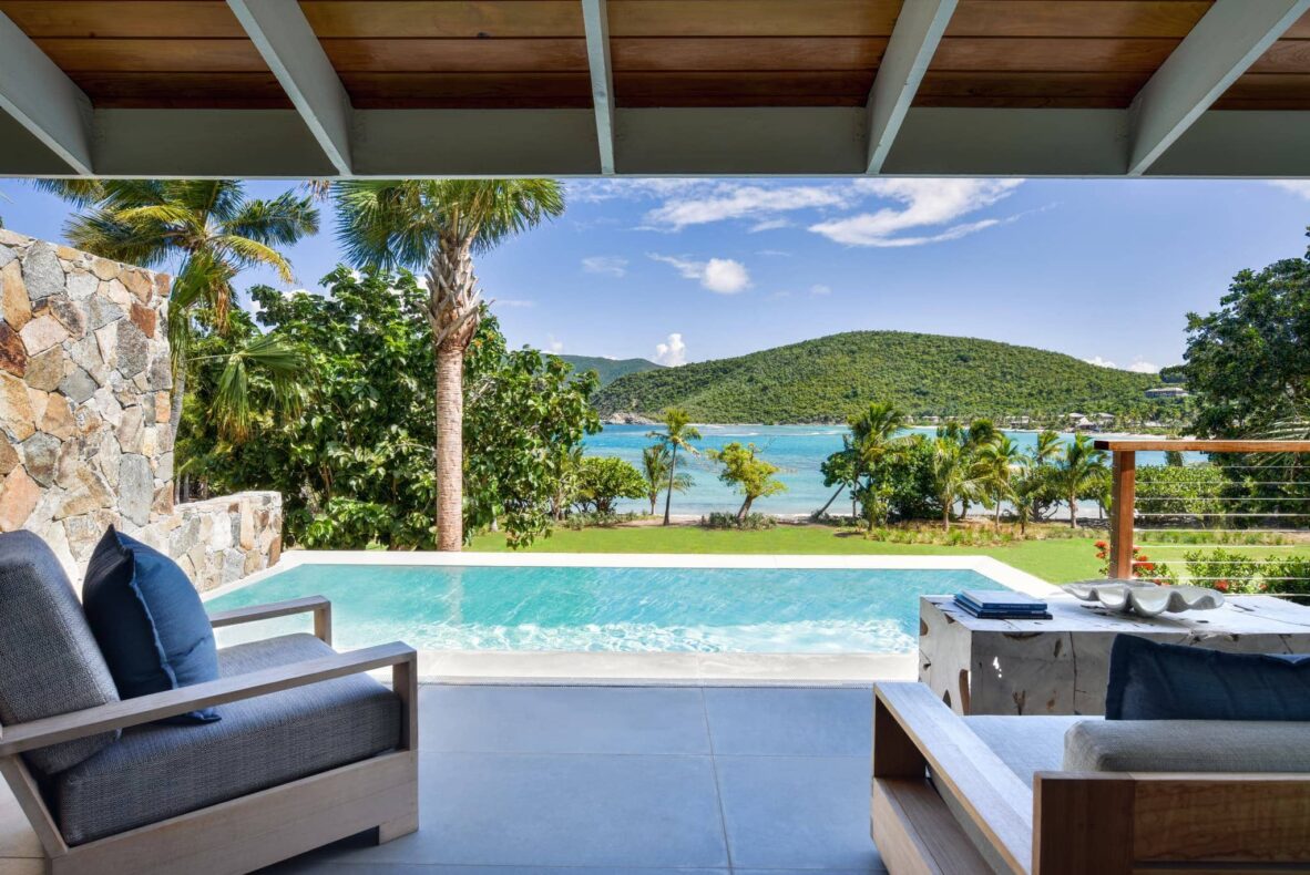 Rosewood Little Bay,Carribean,one bedroom pool suite terras