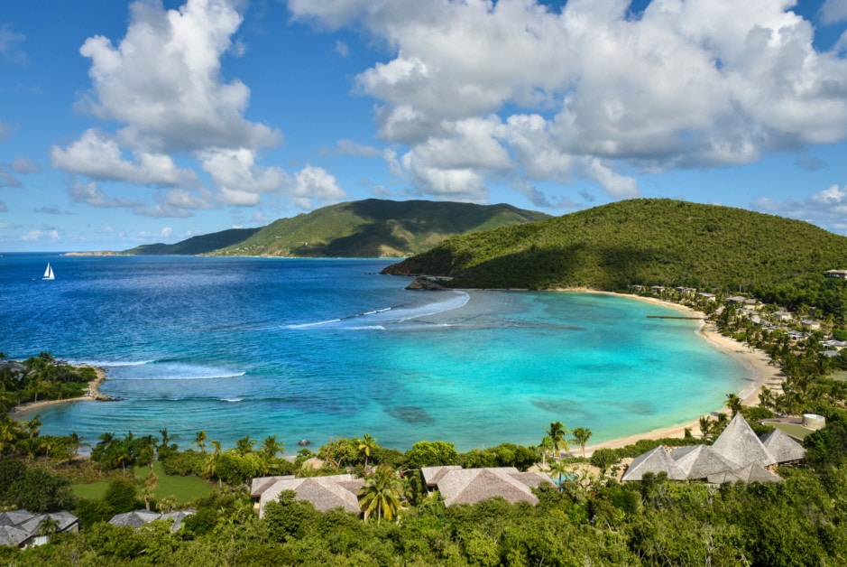 Rosewood Little Bay, British Virgin Islands, top view