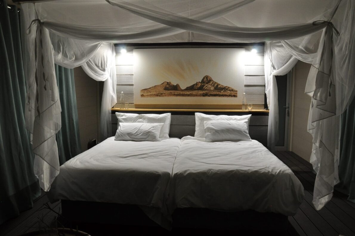 Spitzkoppen Lodge,Namibië,bed