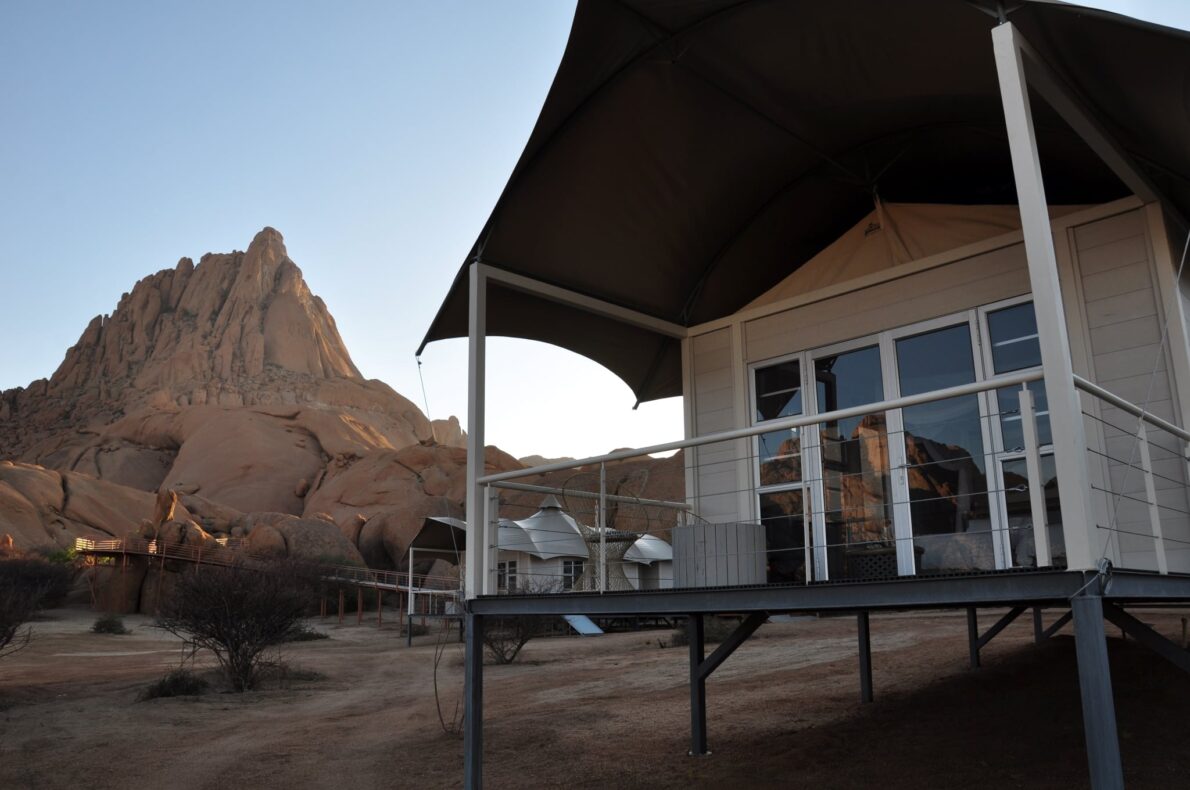 Spitzkoppen Lodge,Namibië,veranda