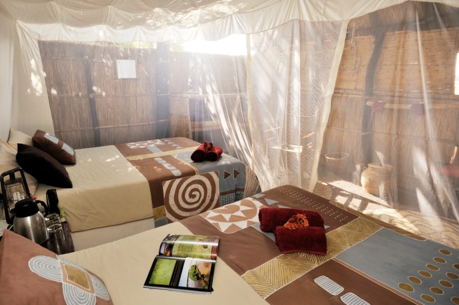 Tafika Camp, Zambia, interior chalet