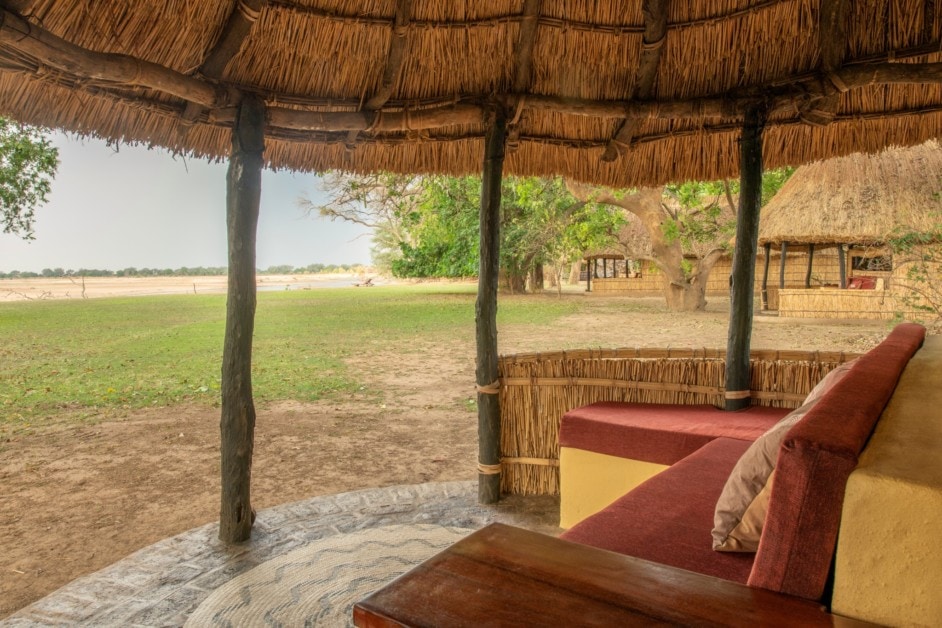 Tafika Camp, Zambia, veranda