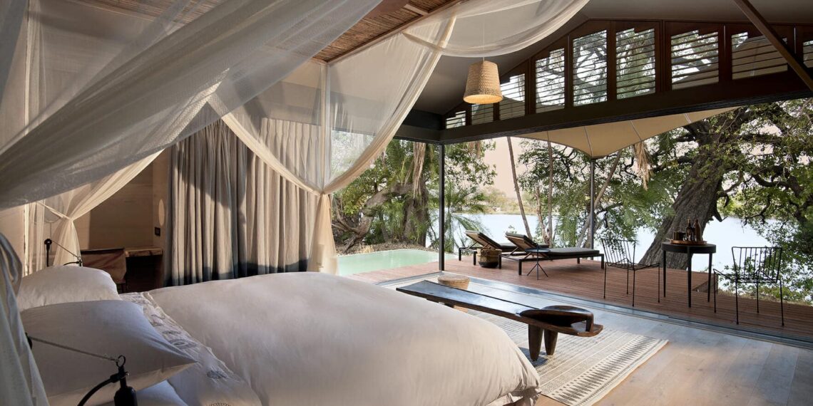 Thorntree River Lodge,Zambia,kamer uitzicht