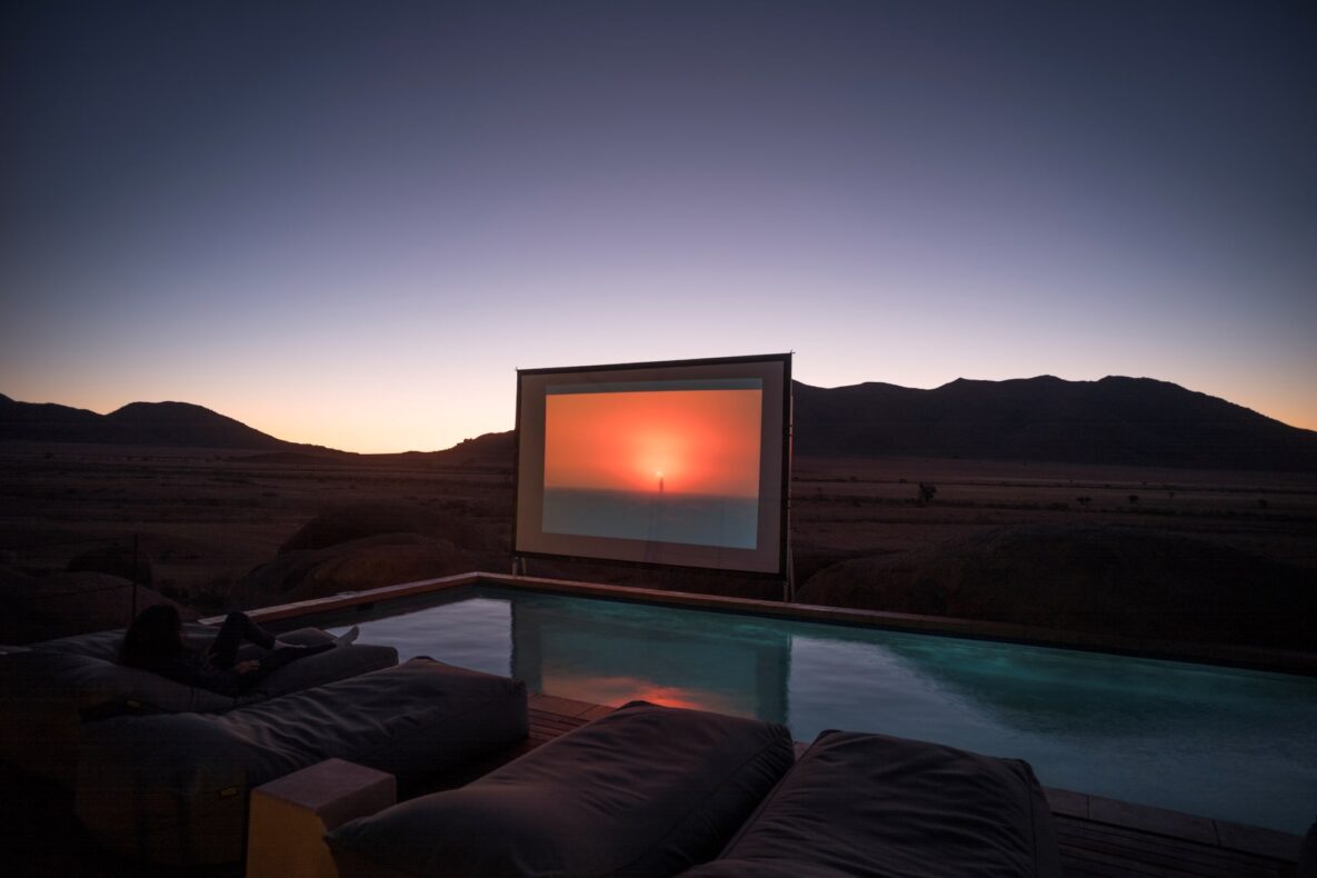 Zannier Hotel Sonop,Namibië,openluchtbioscoop