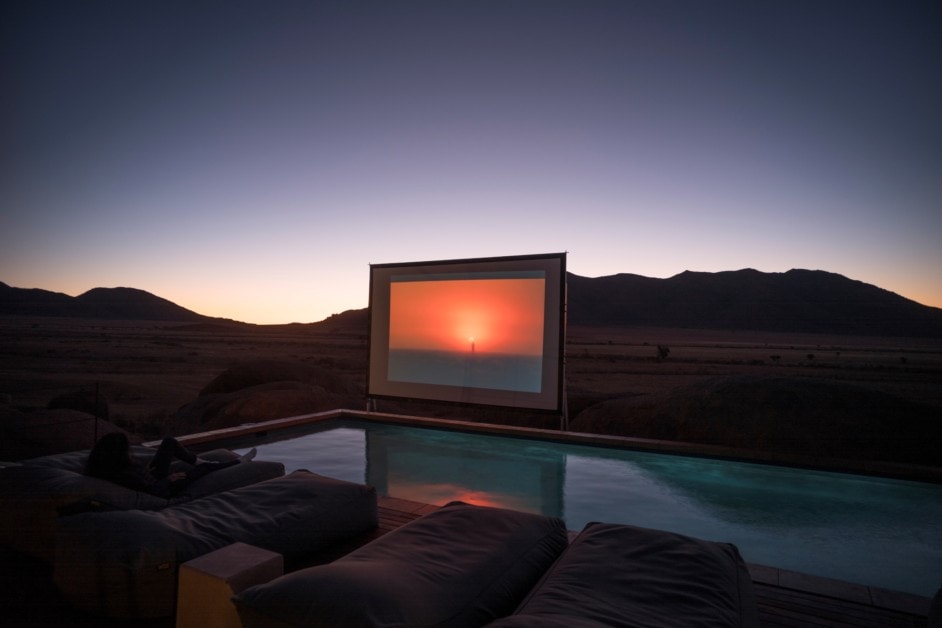 Zannier Hotel Sonop, Namibia,open air cinema