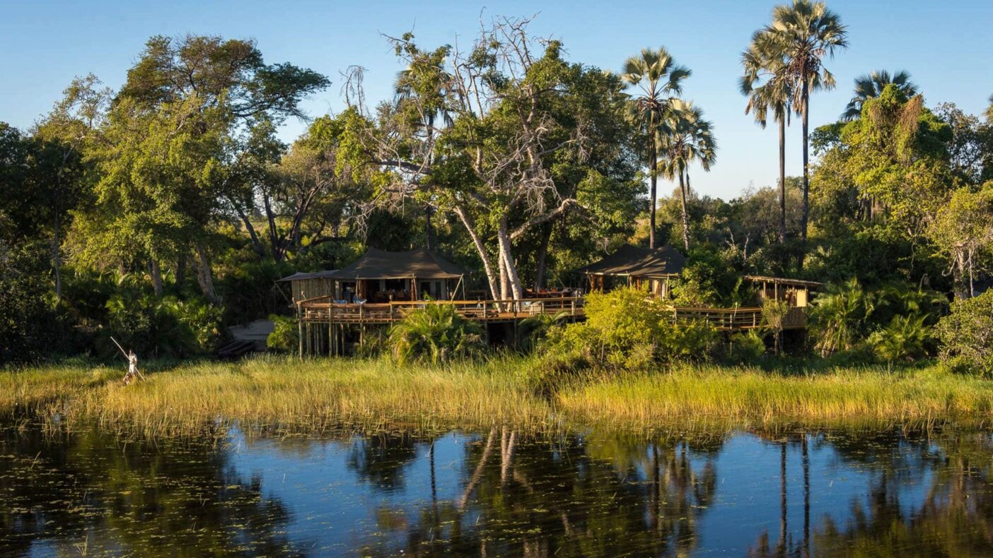 Pelo Camp, Okavango Delta, Botswana, buitenaanzicht