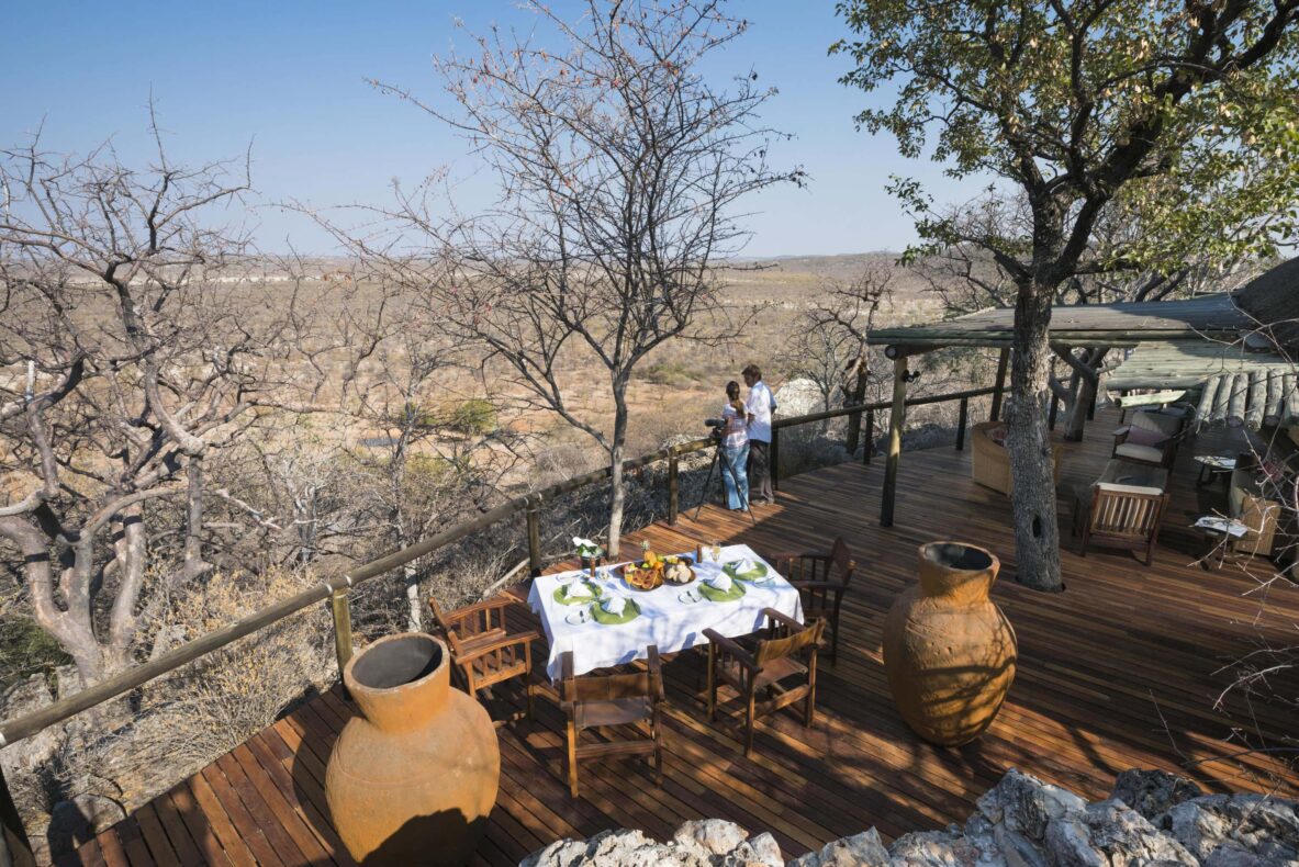 Ongava Game Reserve,Namibië,Little Ongava diner met uitzicht