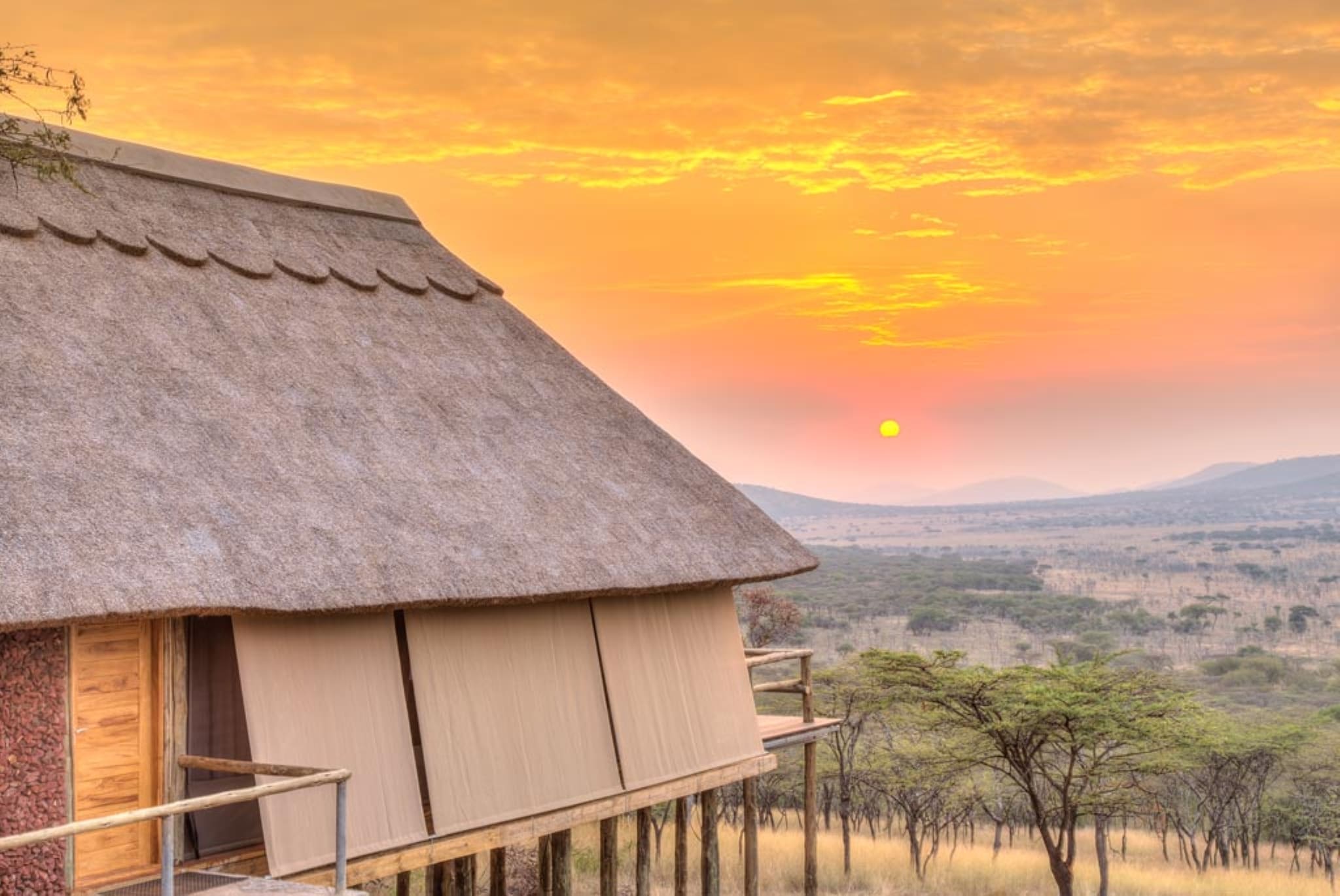 Tanganyika Wilderness Camps,Tanzania,Lahia Tented Camp sunset