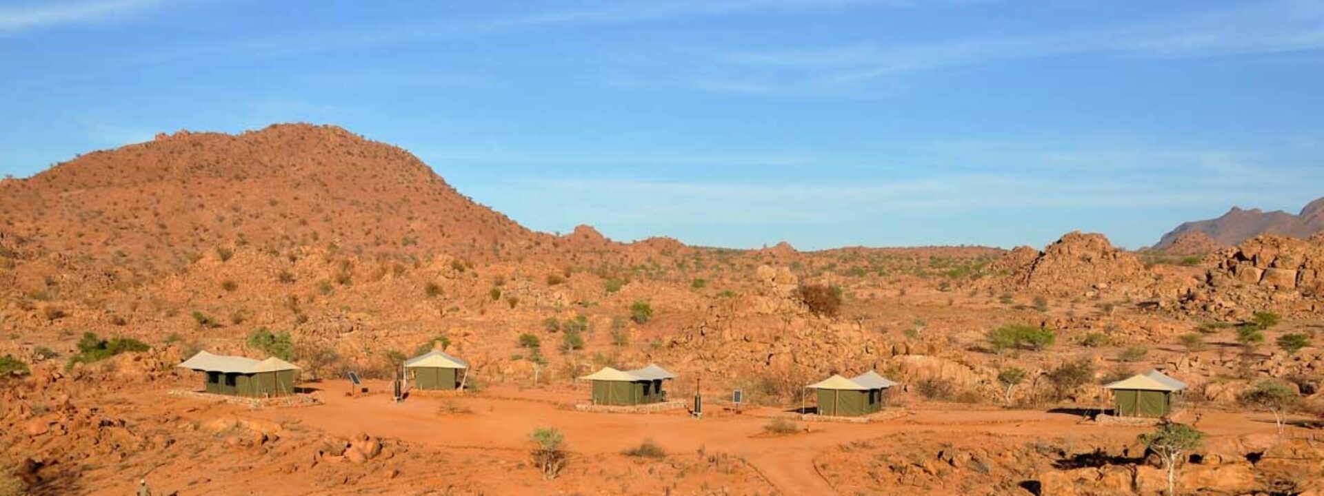 Tented camps,Namibië,Ozondjou Trails Camp overzicht