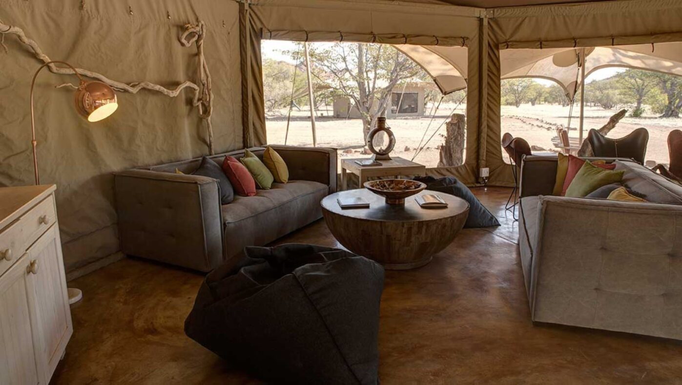 Tented Camp Namibië,loungen