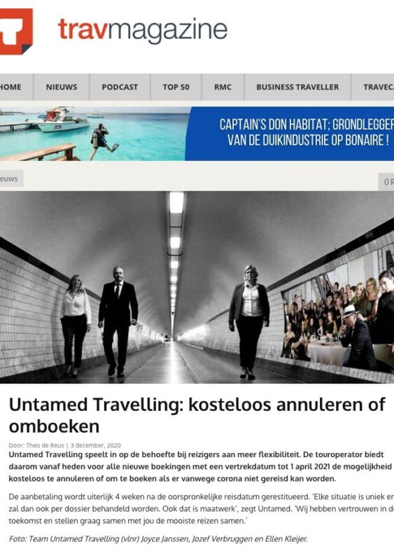 UNTAMED FLEXIBILITEIT, TRAVMAGAZINE