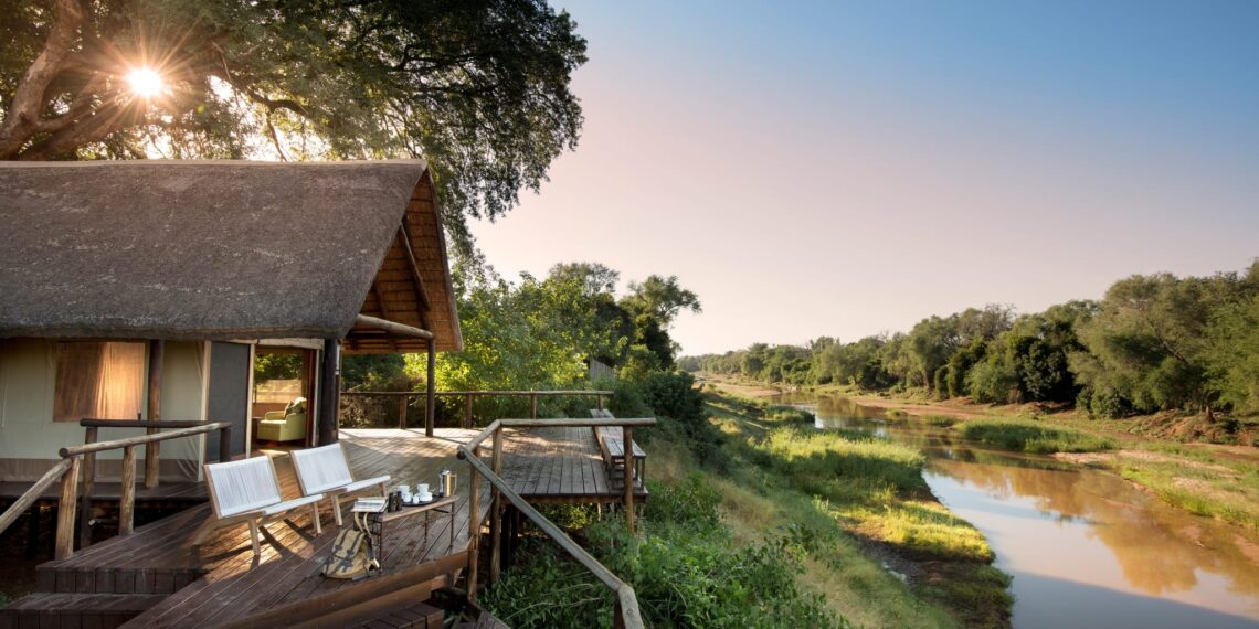 Pafuri Luxury Tented Camp,Zuid-Afrika,tent met uitzicht