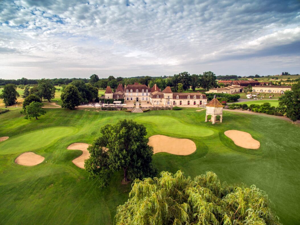 Château des Vigiers, Dordogne, Frankrijk, exterior, golfbaan
