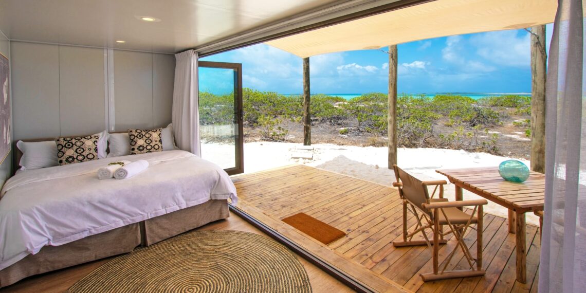 Cosmoledo Eco Camp Seychellen,Eco Pod interieur