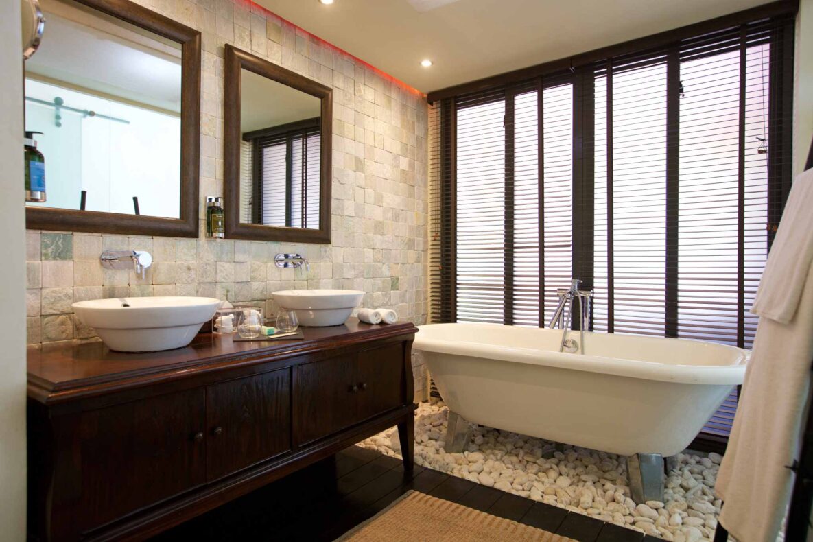 Dhevatara Beach Hotel,Seychellen,badkamer
