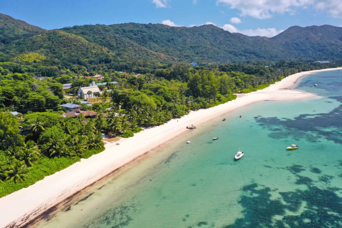 Dhevatara Beach Hotel,Seychellen,bovenaanzicht