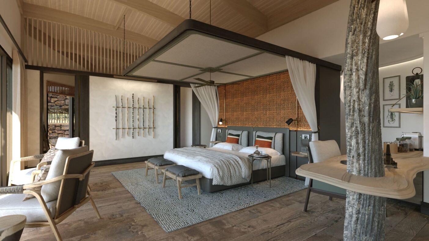 Mashatu Euphorbia Villa, bedroom