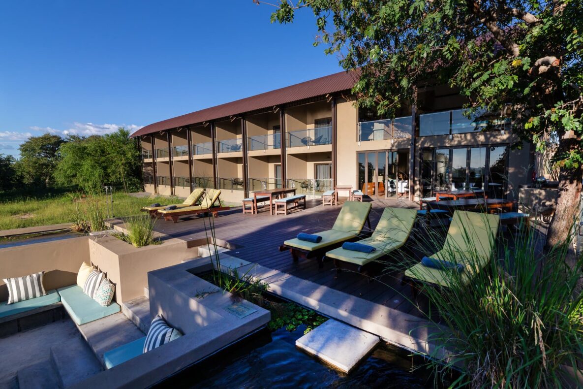 Pangolin Chobe Hotel, Botswana, front view