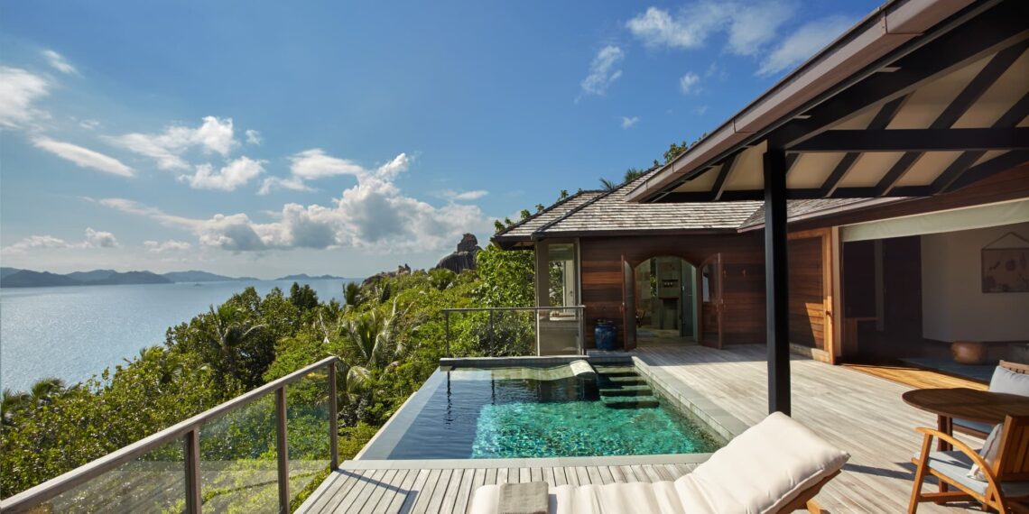 prive villas Seychellen, Seychellen,Six Senses Zil Pasyon villa uitzicht 1