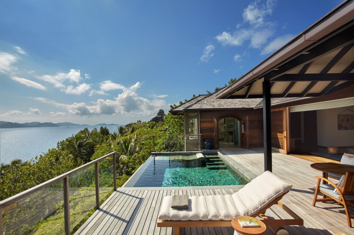 prive villas Seychellen, Seychellen,Six Senses Zil Pasyon villa uitzicht 1