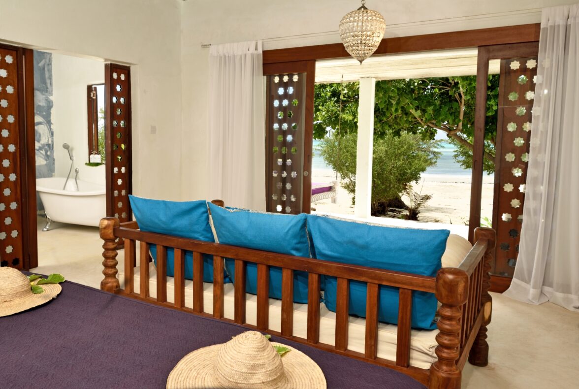 Upendo Beach Boutique Hotel, Tanzania, interior villa with a view