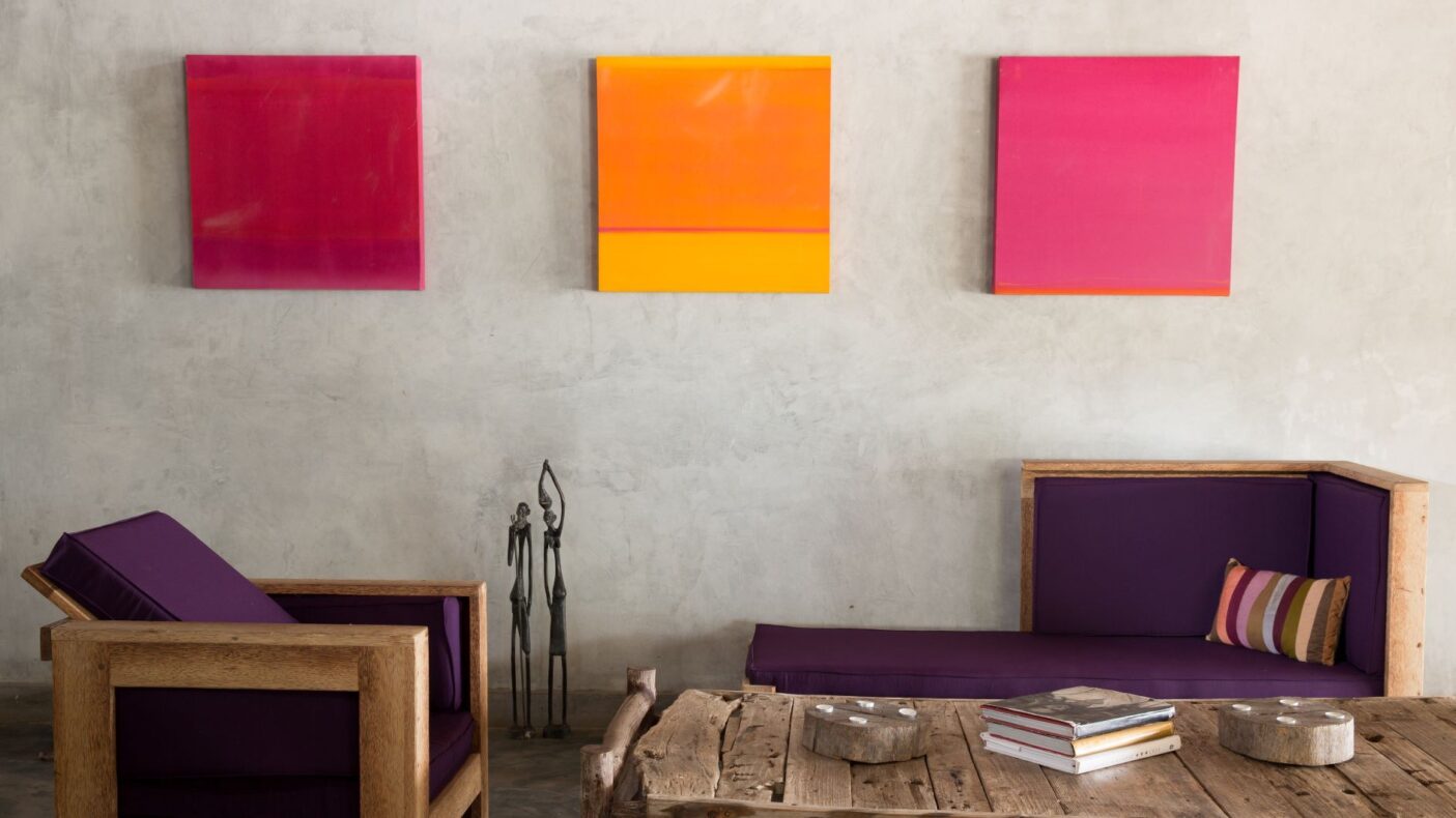 Upendo Beach Boutique Hotel, Tanzania, colorful lounging