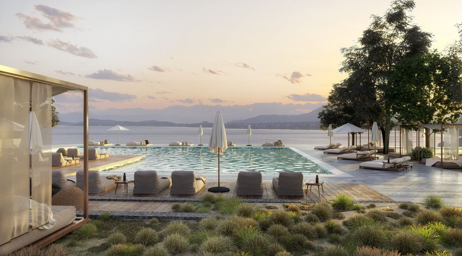 Domes of Corfu, Greece, main pool