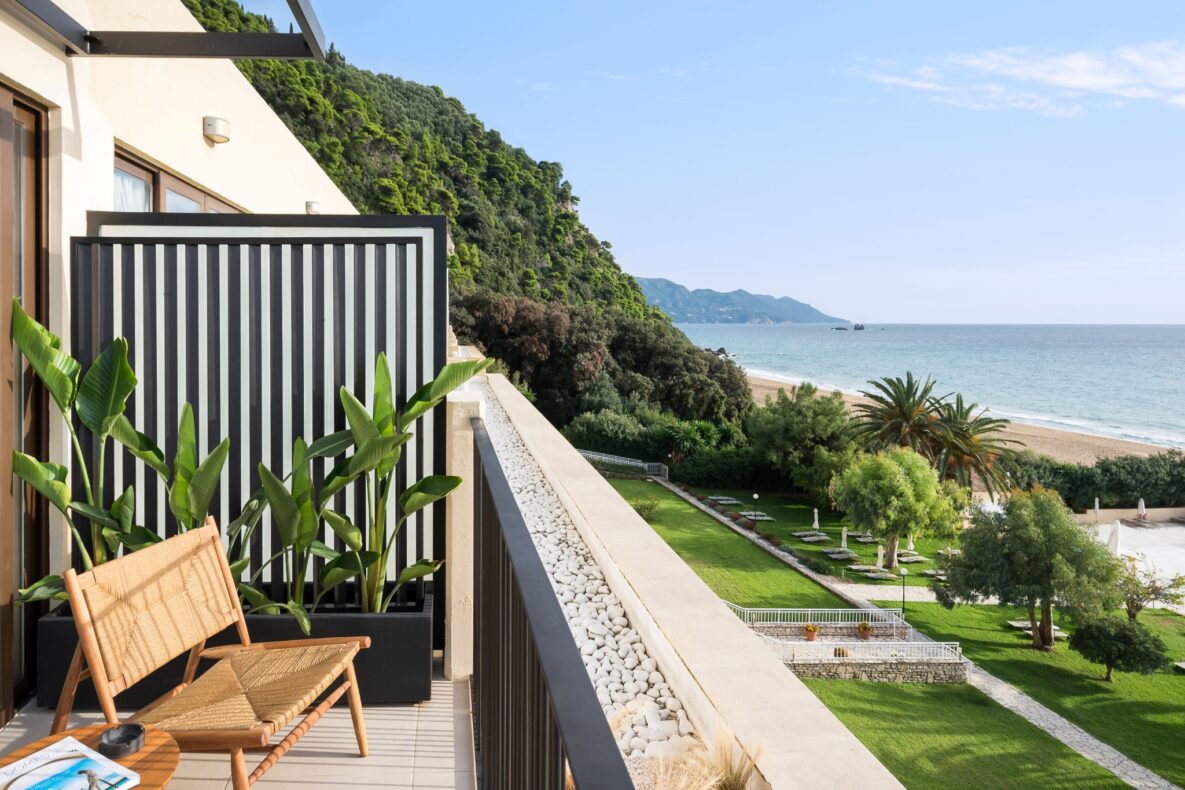 Domes of Corfu,Griekenland,sapphire family twobedroomsuite balkon