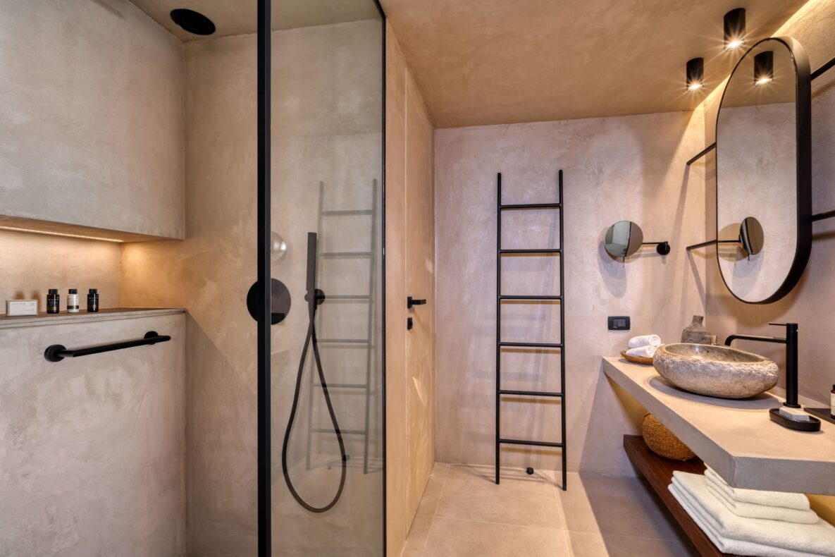 Domes of Corfu,Griekenland,sapphire sublime family suite badkamer