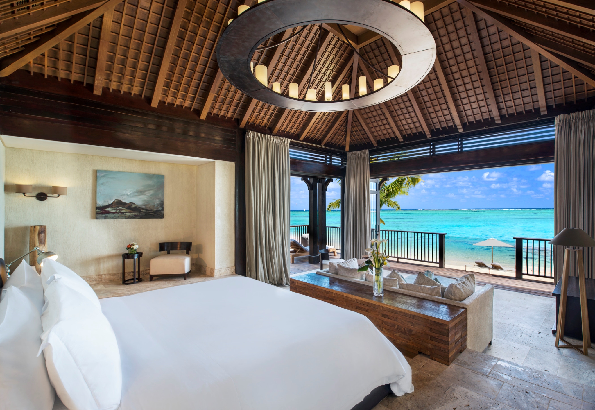 The St Regis Mauritius,Mauritius,Villa bedroom with a view